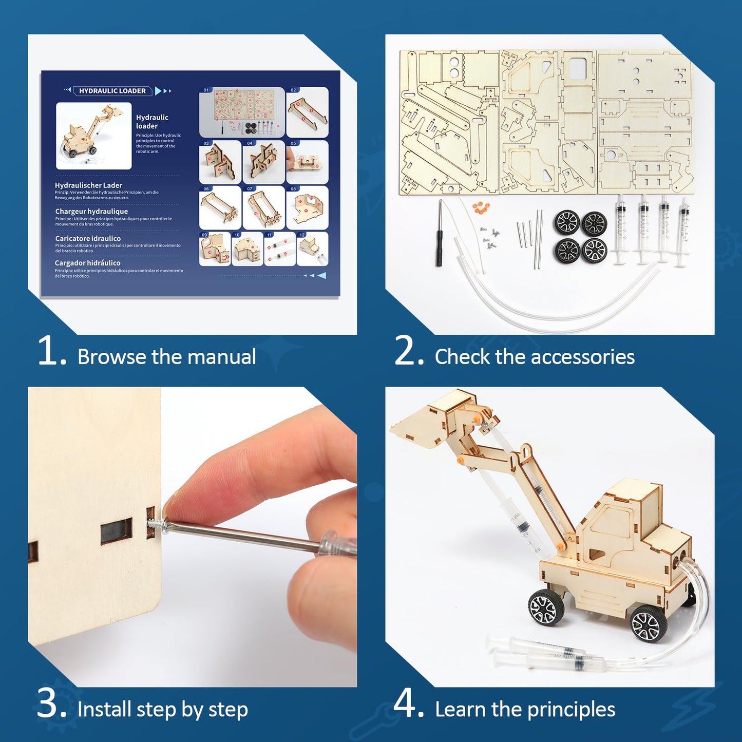6 In 1 Stem Science Kits For Kids 8-12 5-7, Wood Craft Kit For Boys Age 8-10, Science 3D Puzzles Projects, Educational Craft Bui