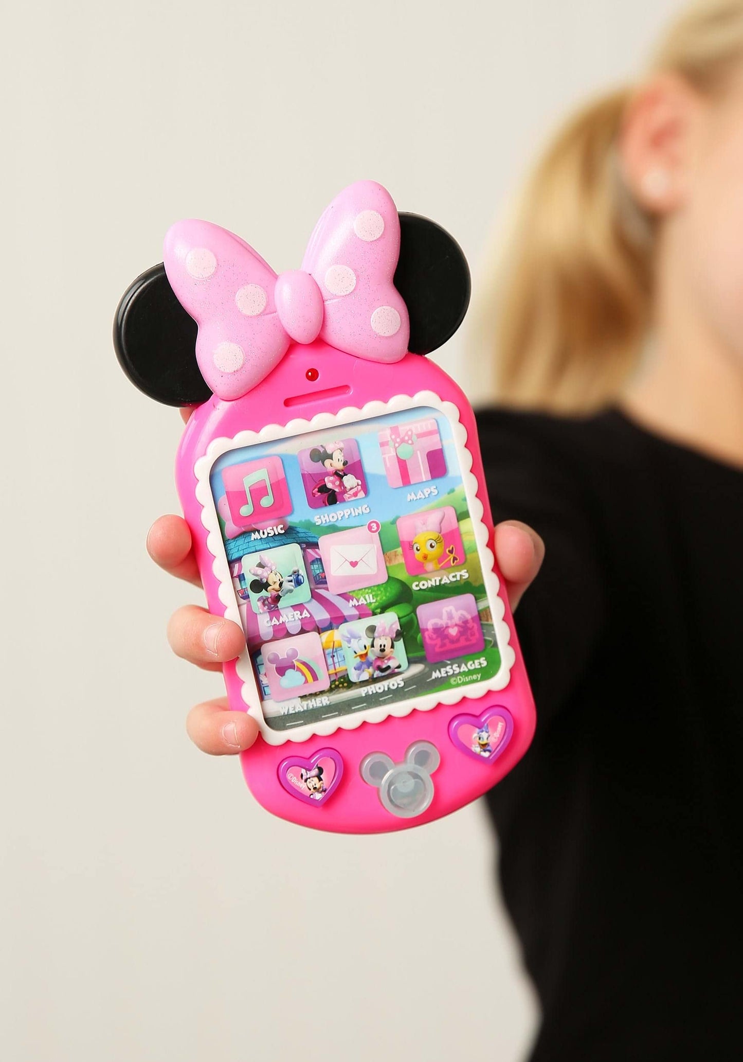 MINNIE MOUSE Bow-Tique Pretend Play Cell Phone with Lights & Sounds, Multicolor Kids Toy for Ages 3 and Up - Original Version
