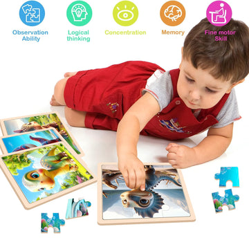 Dinosaur Puzzles For Toddlers 2-4 Years Old