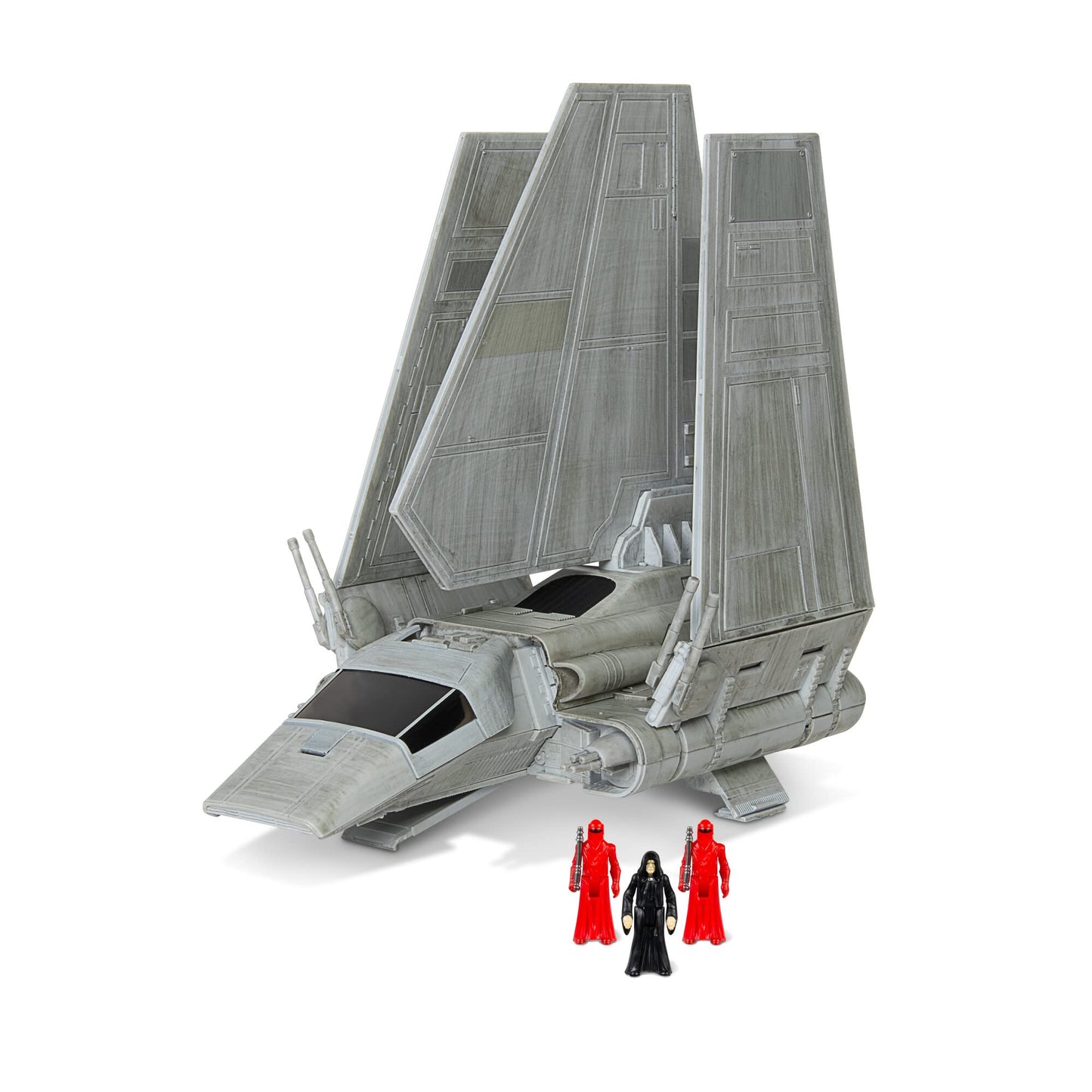 Star Wars Micro Galaxy Squadron Imperial Shuttle - 7-Inch Starship Class Vehicle With Three 1-Inch Micro Figure Accessories