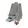 STAR WARS Micro Galaxy Squadron Imperial Shuttle - 7 Starship Vehicle with 3 Micro Figures - Collectible Toy for Fans