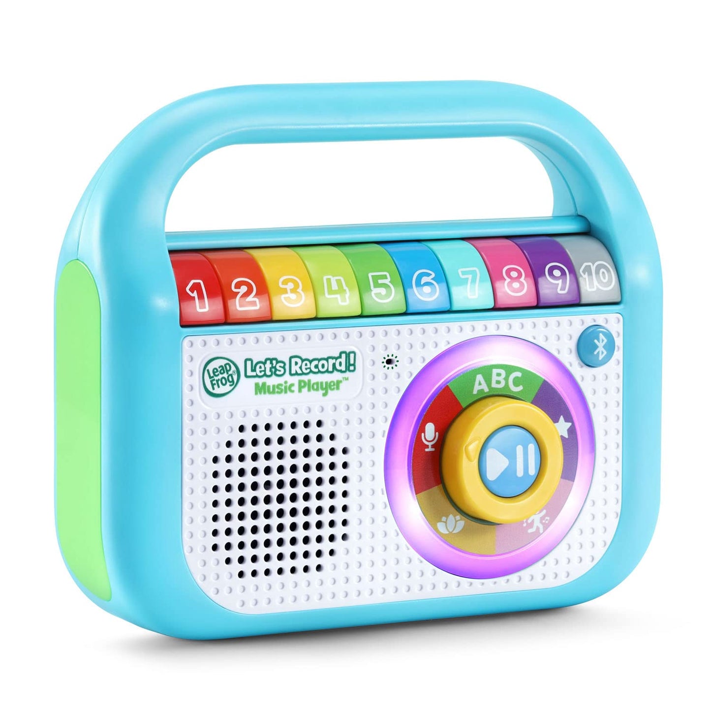 LeapFrog Let’s Record Music Player - Teal, Portable Toy, 6.9W x 5.8H x 2.4D, Fun Music Creation for Kids