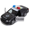 Toy To Enjoy Friction Powered Police Car With Light & Sounds - Heavy Duty Plastic Vehicle Toy For Kids & Children - Openable Doo