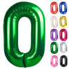 Green Number 0 Balloon 40 Inch, 0 Balloon Numberfor 10Th 20Th 30Th 40Th 50Th 60Th Birthday Decorations, Green Party Supplies For