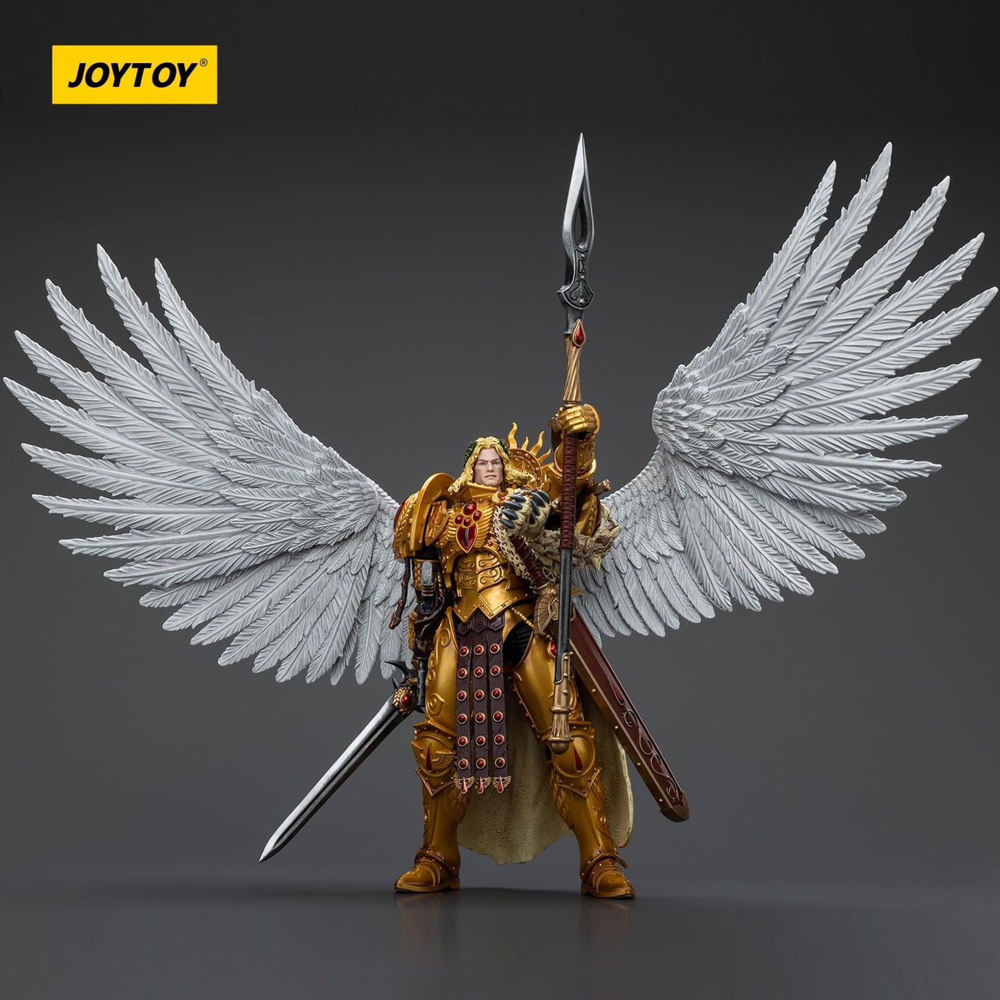 JOYTOY Warhammer 40k Blood Angels, 1/18 Blood Angels Sanguinius Primarch of The IXth Legion Action Figure Collect Model