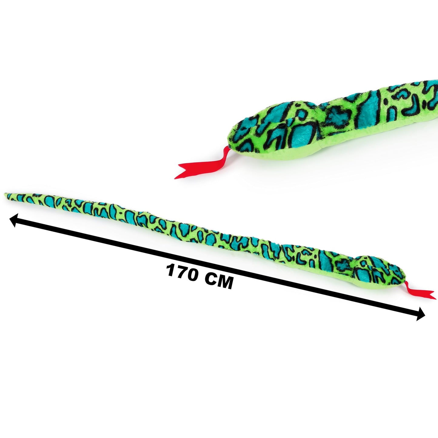 Toyland® 170Cm (5.5Ft) Giant Two-Toned Plush Snake - 5 Assorted Designs - Children'S Soft Toys