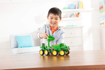 John Deere Sandbox Toys - Includes Dump Truck Toy And Tractor Toy With Loader, Kids Outdoor Toys - Easter Gifts For Kids, Frustr
