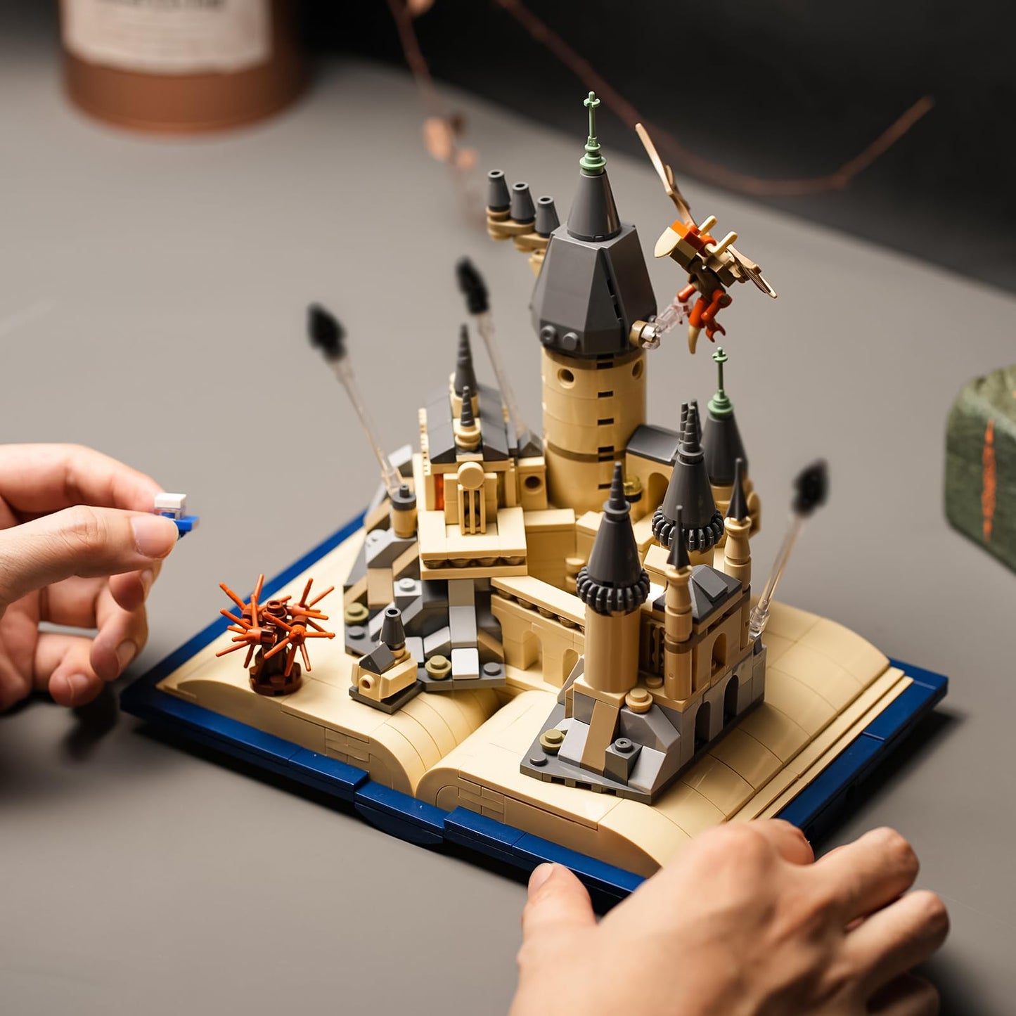 Castle Book Building Set Compatible With Lego For Adults,Medieval Modular House Building Kit For Boys And Girls Christmas,Hallow
