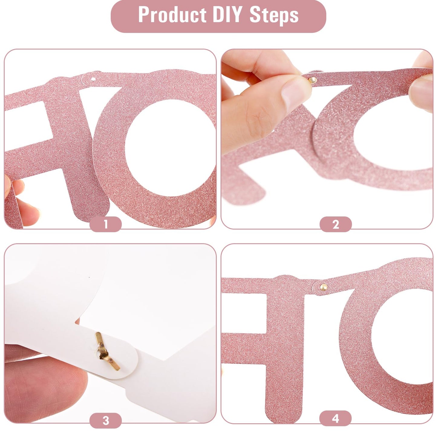 Sunbeauty 127 Pcs Rosegold Glittery Diy Make Your Own Banner Customizable Letters Symbols Banner For Birthday Wedding Baby Showe