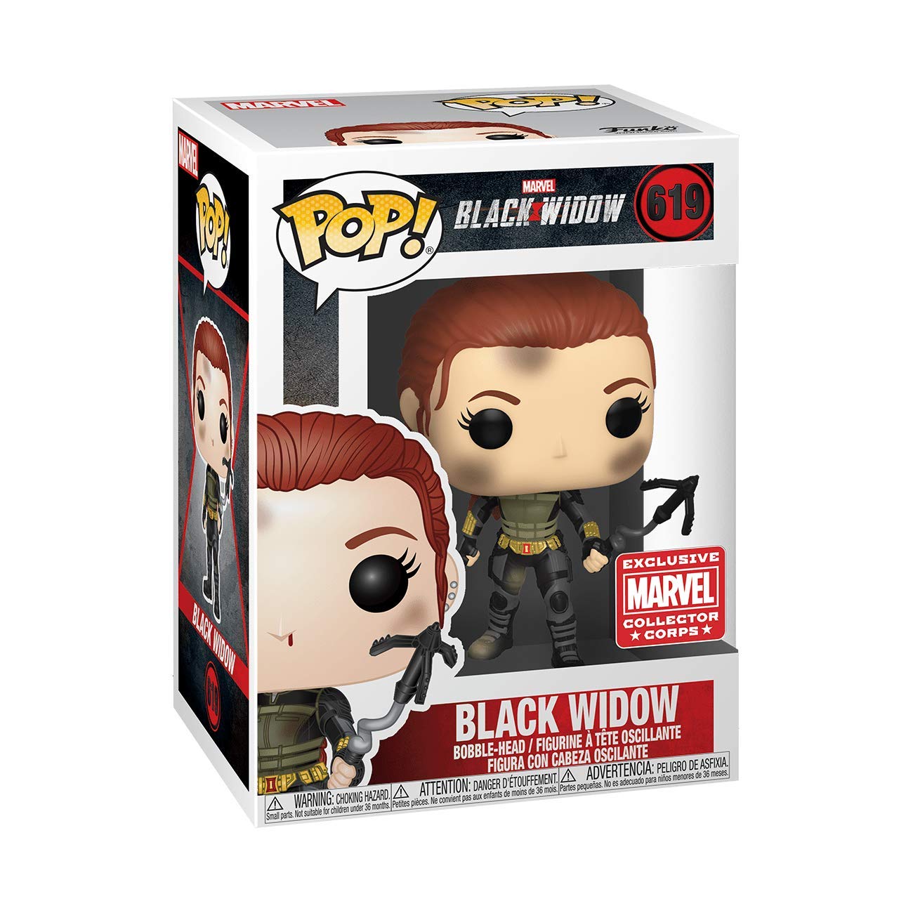 Pop! Marvel Collector Corps Exclusive Black Widow #619 W/ Protective Case