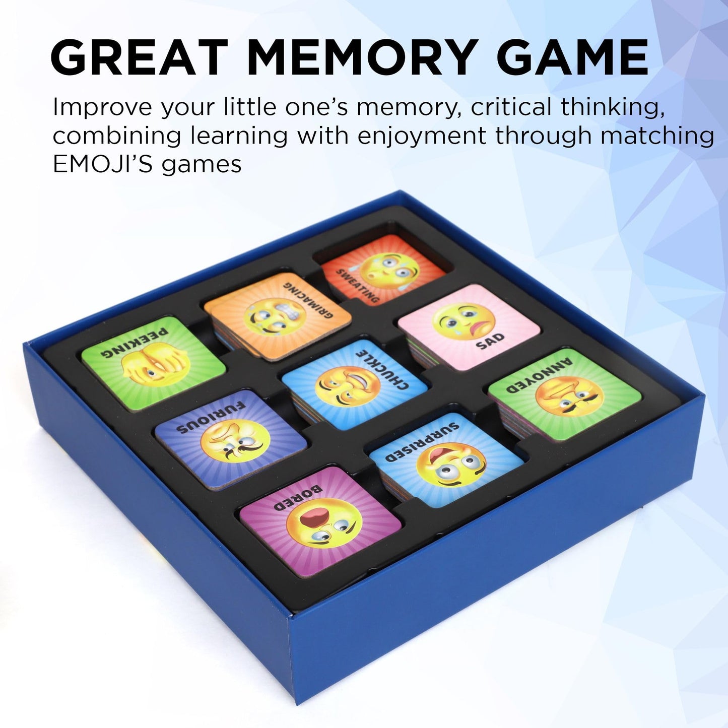 Point Games Memory Game For Kids, Matching Card Games, Flash Cards - Educational Toys - Preschool Learning - Birthday Gift For Boys & Girls Ages 3+