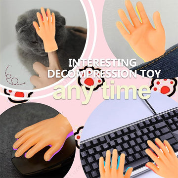 fnqiank 30 Pcs Miniature Rubber Finger Puppets - Cute Tiny Hands for Gifts, Puppet Shows, Pranks & Party Favors