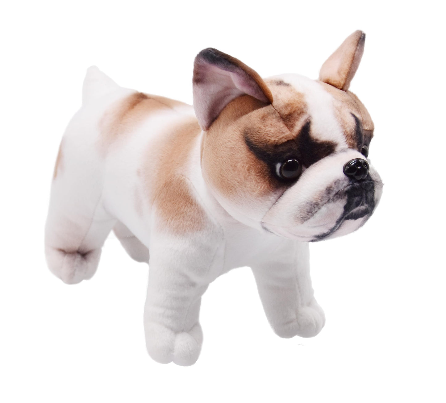 Yonlit Lifelike French Bulldog Stuffed Animal Simulated Plush Puppy Toy Doll Super Realistic Amber Dogs Act Like Real Excellent Gifts For Kids Birthday Party Dog Collection 10 Inches
