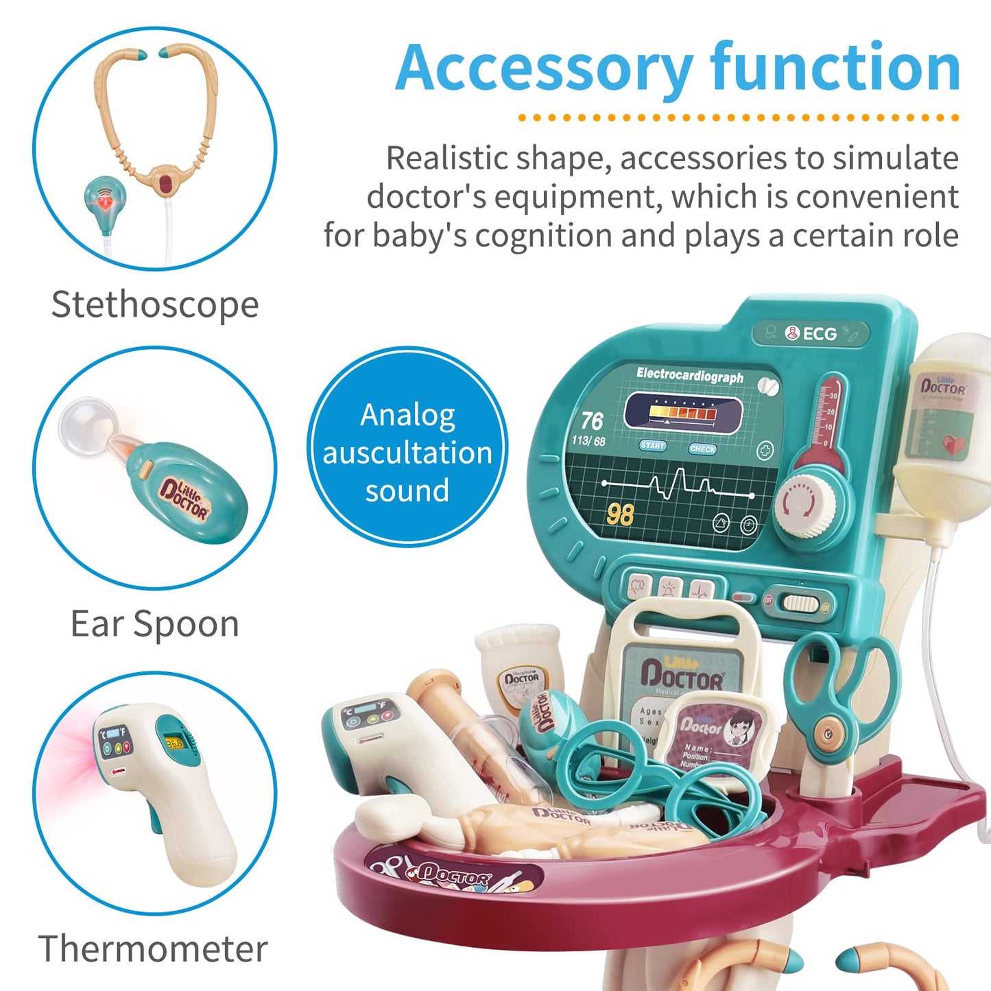 Deejoy Toy Doctor Kit for Kids