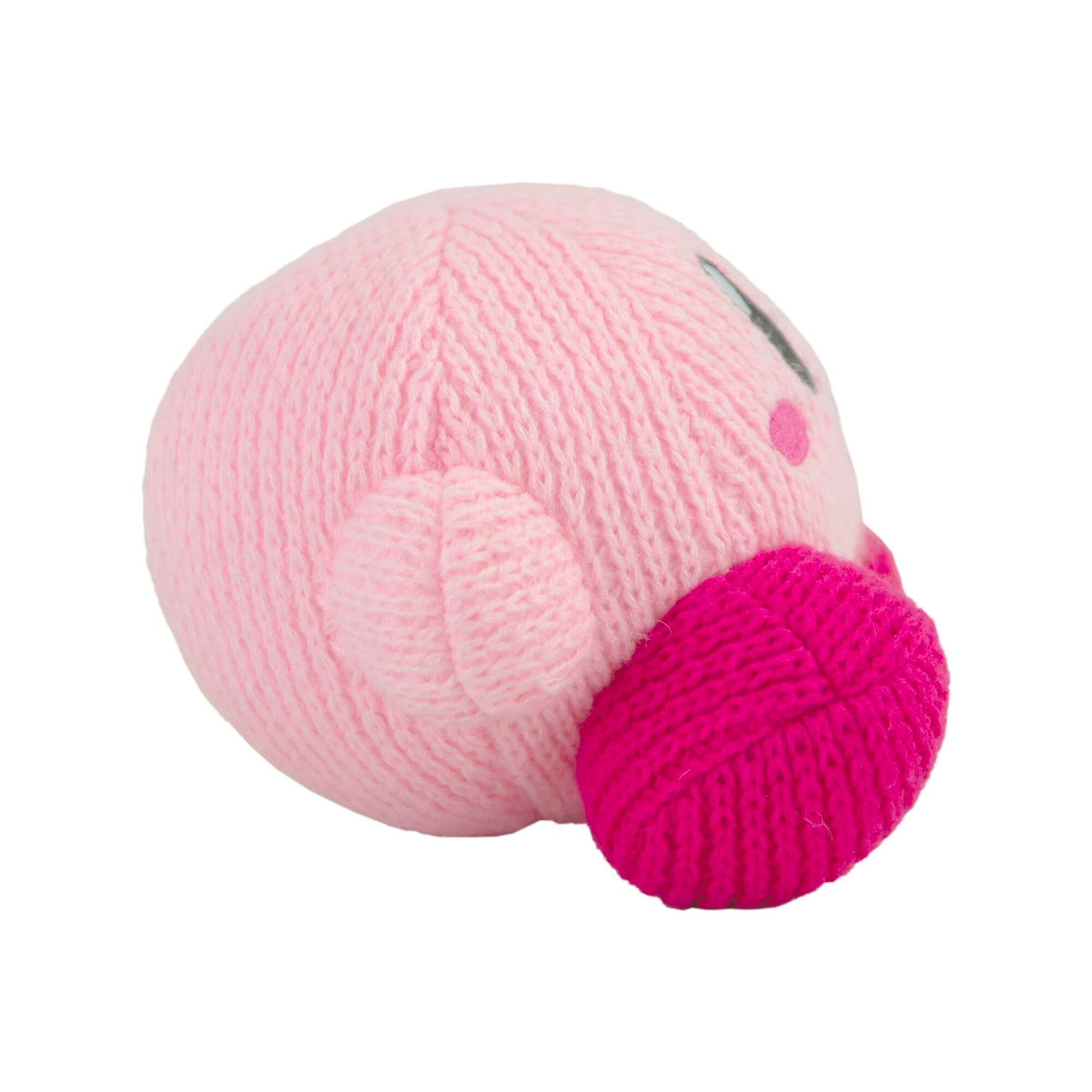 Tomy Nuiguru Knit Kirby Plush - Waving Kirby Plushie - Crochet Plushies - Collectible Crochet Stuffed Animals - Soft Cozy Plush Toys And Kirby Room Decor - 6 Inch