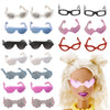 Meyrwoy Minature Things, 20 Pairs Doll Glasses Plastic Doll Sunglasses With 10 Styles Classic Retro Tiny Sunglasses Eyewear Mini