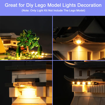 Hilighting Upgraded Led Light Kit For Lego Architecture Landmarks Collection: Himeji Castle Building Set, Remote Control Compati