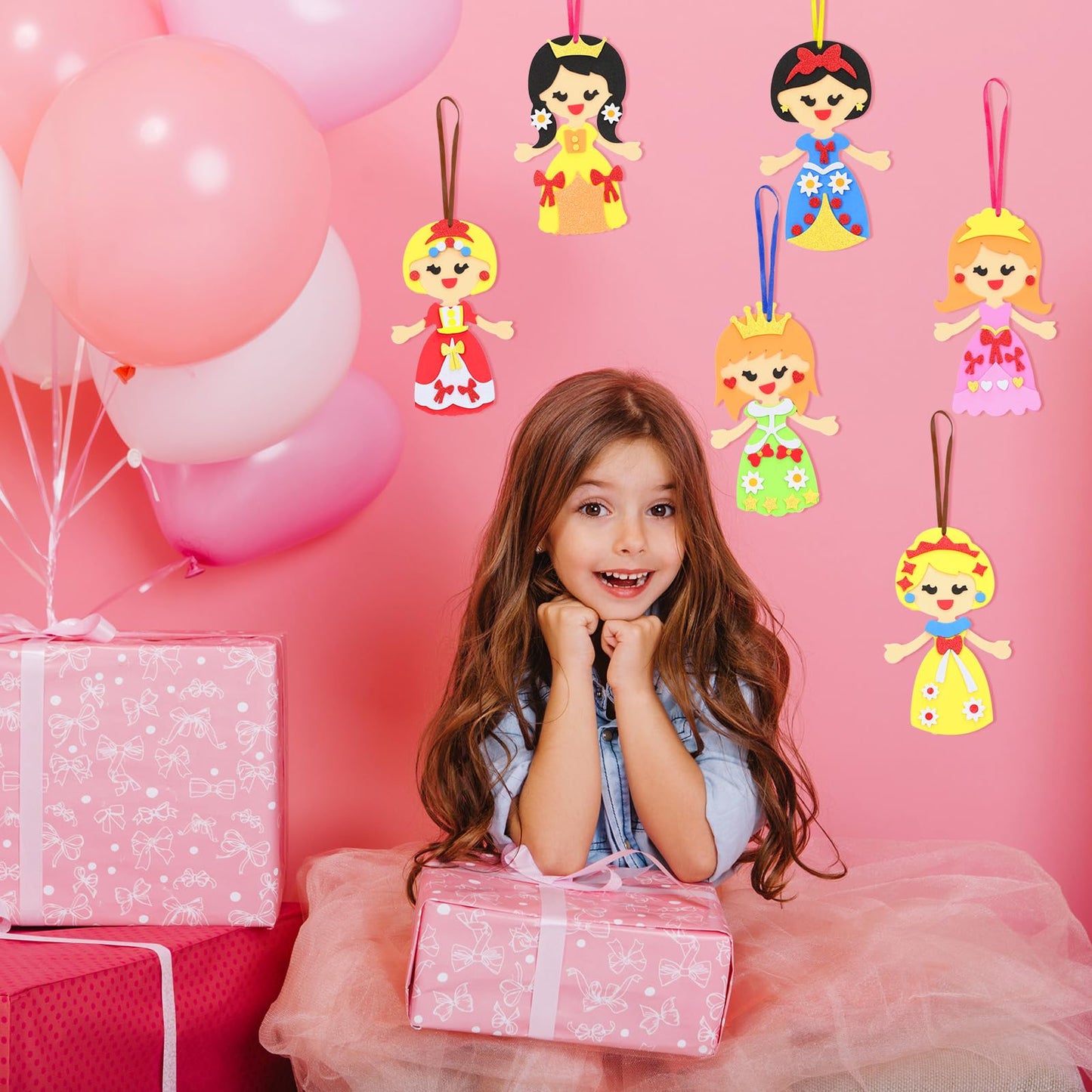 Fennoral 12 Pack Princess Craft For Kids Make Your Own Princess Foam Stickers Diy Arts And Crafts For Girls Art Activity Princes