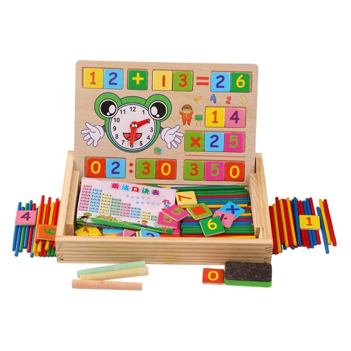 LOOM TREE Wooden Toys Maths Games Counting Toys Division Addition Wooden Blocks Number | Educational | Mathematics