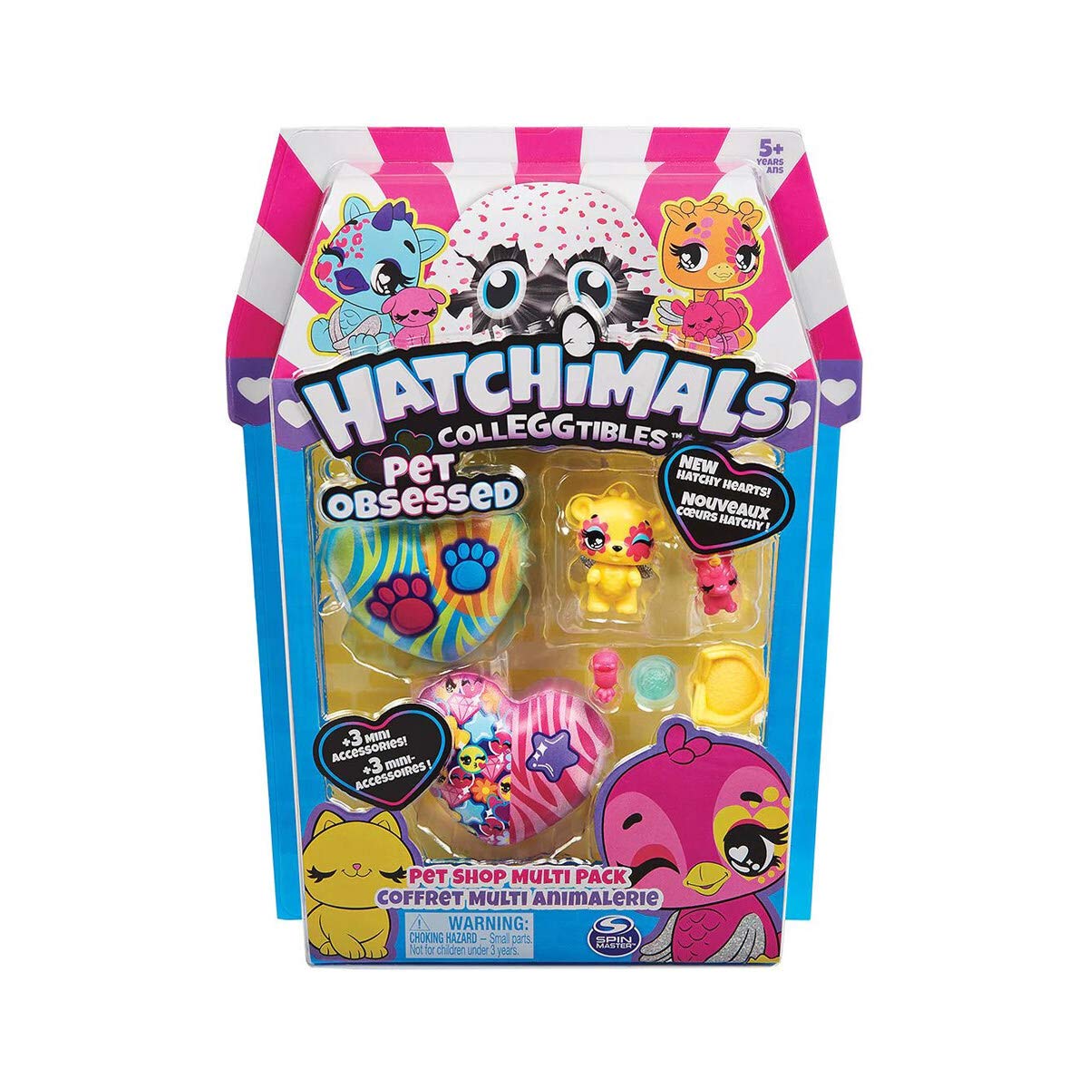 Hatchimals Colleggtibles - Pet Obsessed - Pet Shop Multi Pack New Hatchy Hearts Styles Vary