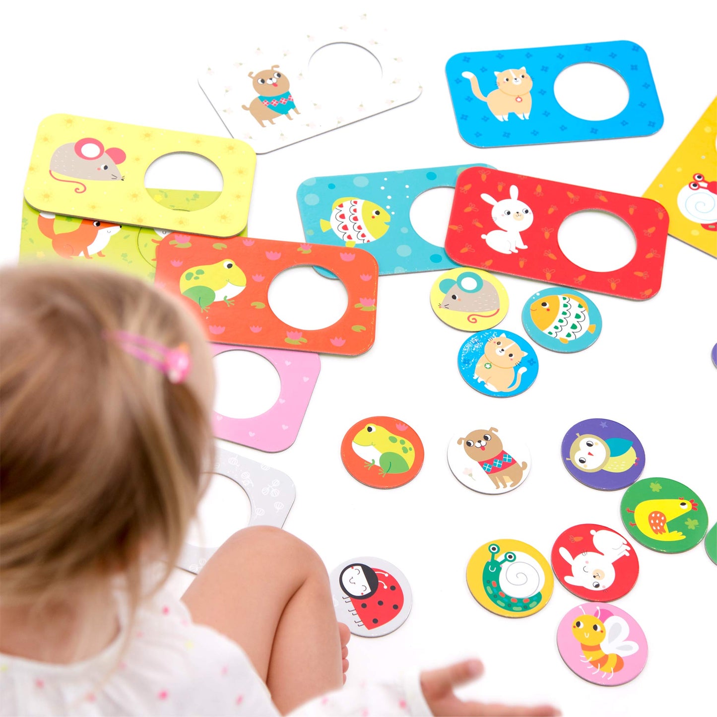 Banana Panda Match The Buddies Toddler Puzzles - Beginner Puzzles Set & Matching Activity With 12 Large 2-Piece Puzzles For Early Learning And Motor Skills Development, For Kids Ages 15 Months & Up