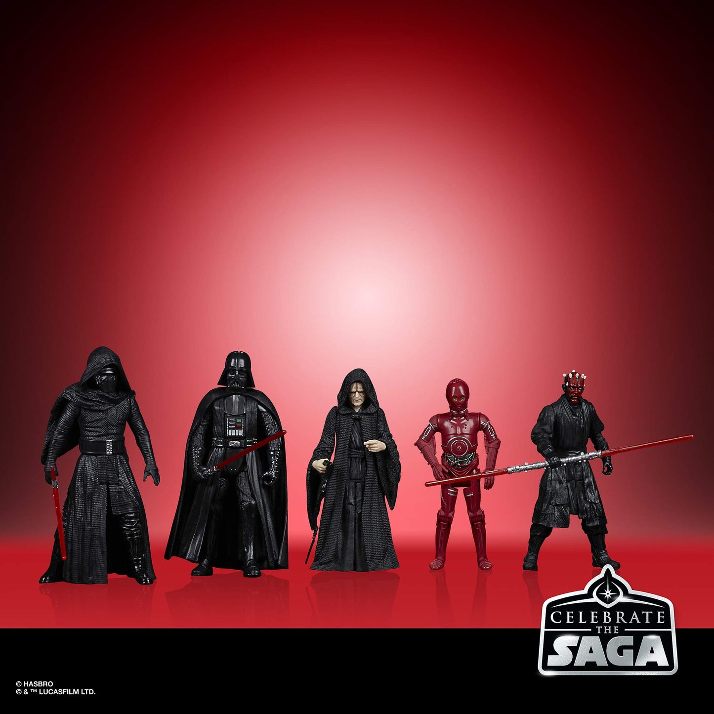 Star Wars Celebrate The Saga Toys Sith Action Figure Set 5-Pack, 3.75-Inch-Scale Collectible Figures, Toys For Kids Ages 4 And Up