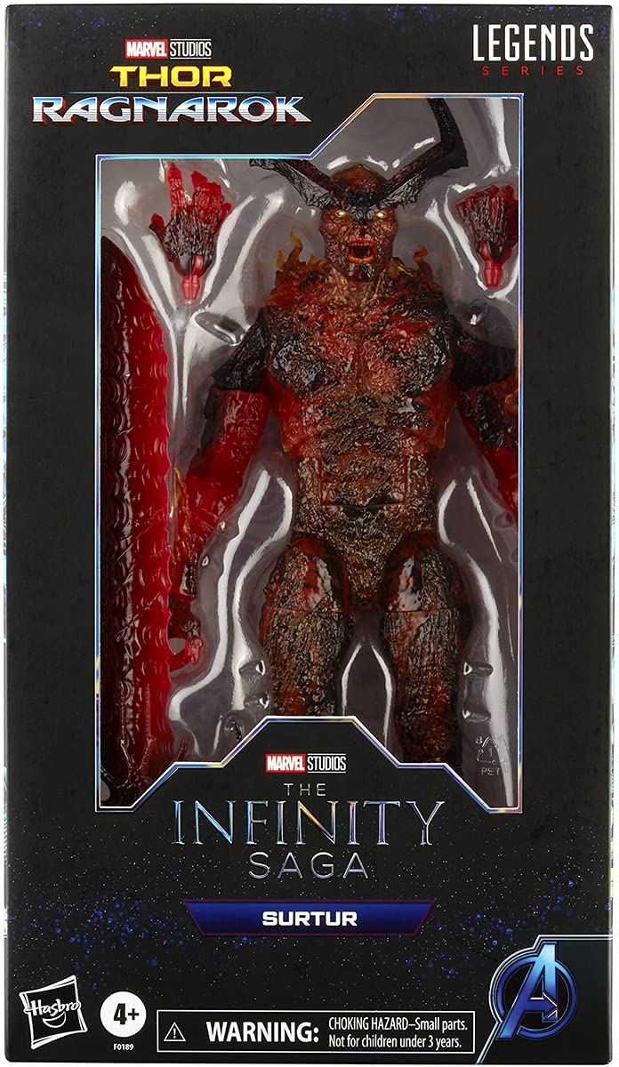 Marvel Hasbro Legends Series 13' Action Figure Toy Surtur, Infinity Saga Character, Premium Design, Figure And 3 Accessories