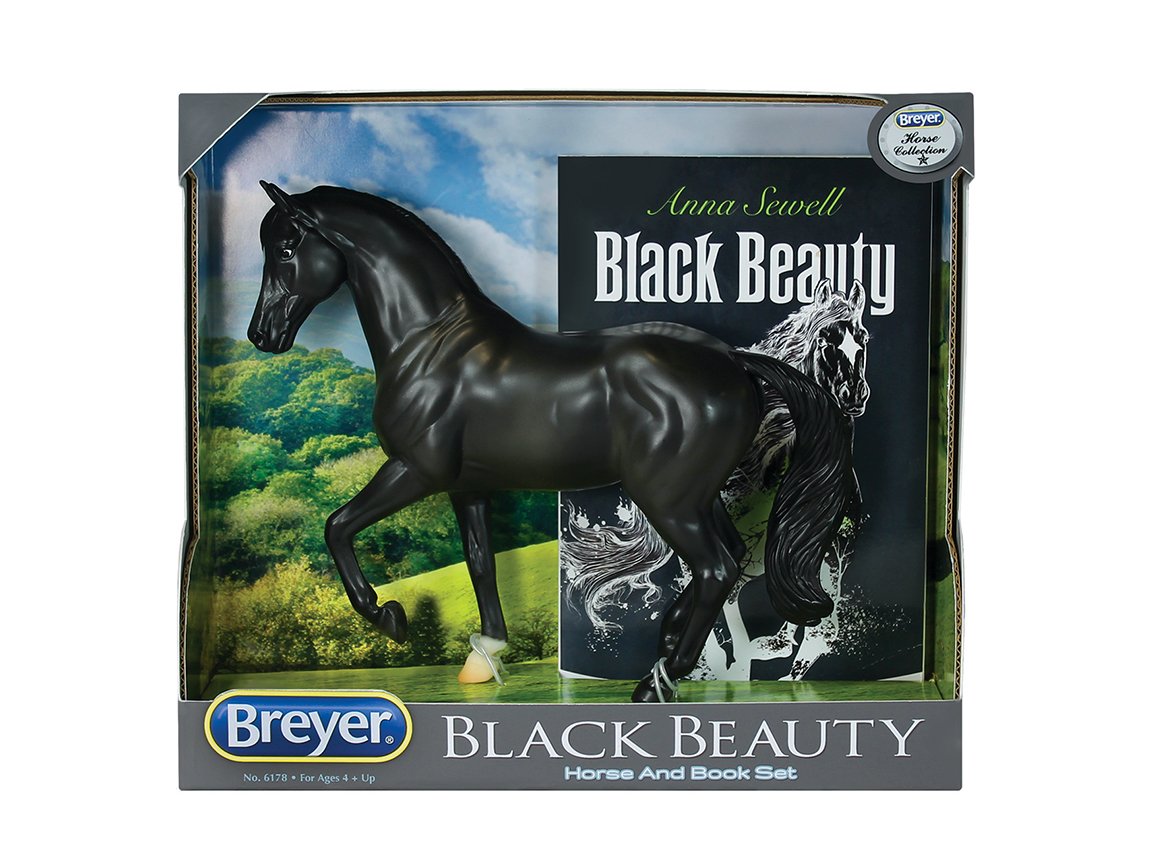 Breyer Classics Black Beauty Horse And Book Set (1:12 Scale), 8 Years And Up