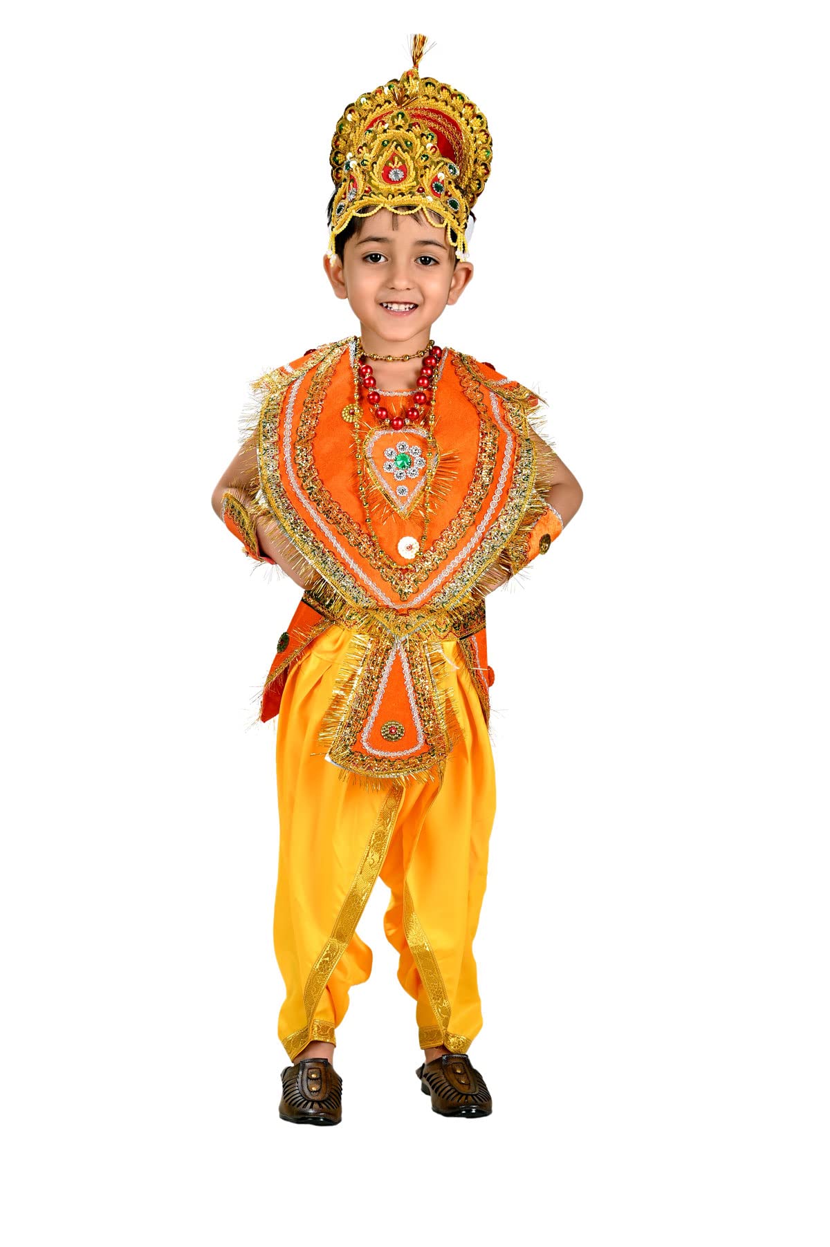 BookMyCostume Ramleela Costume for Kids | Raja Dashrath Indian King Fancy Dress Costume for Kids | Historical Mythology Ramayana