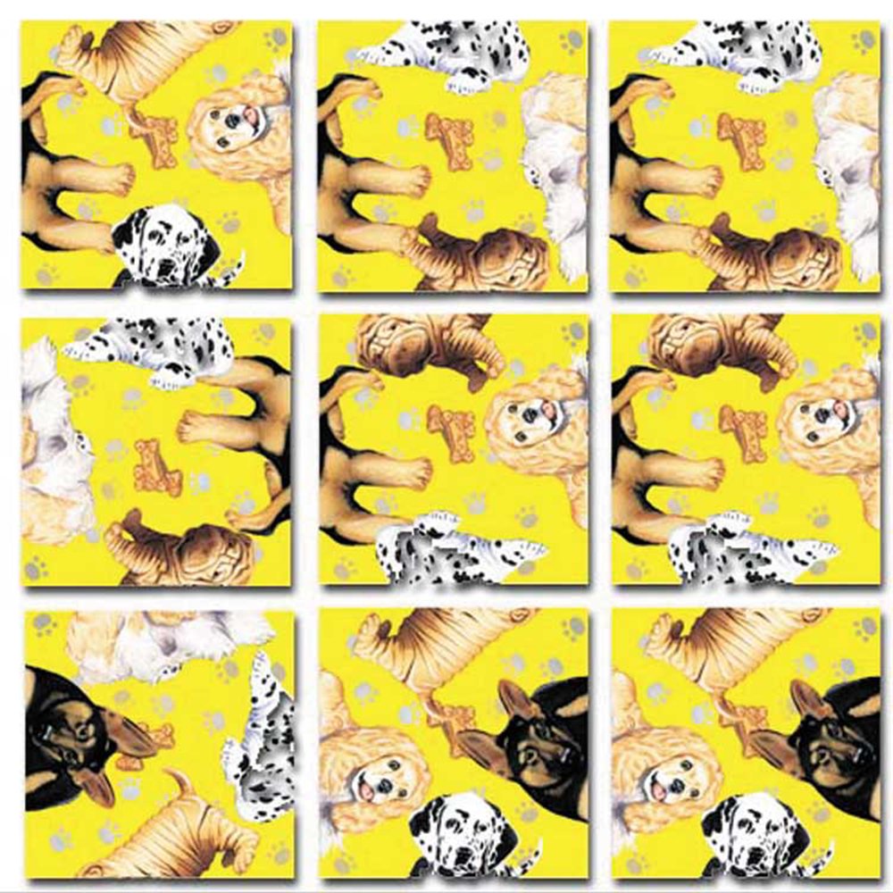 Bundle Of Scramble Squares B Dazzle Brain Teaser Puzzles For Adults/Teens/Kids - 3 Puzzles Included - Frogs, Puppies And Digging
