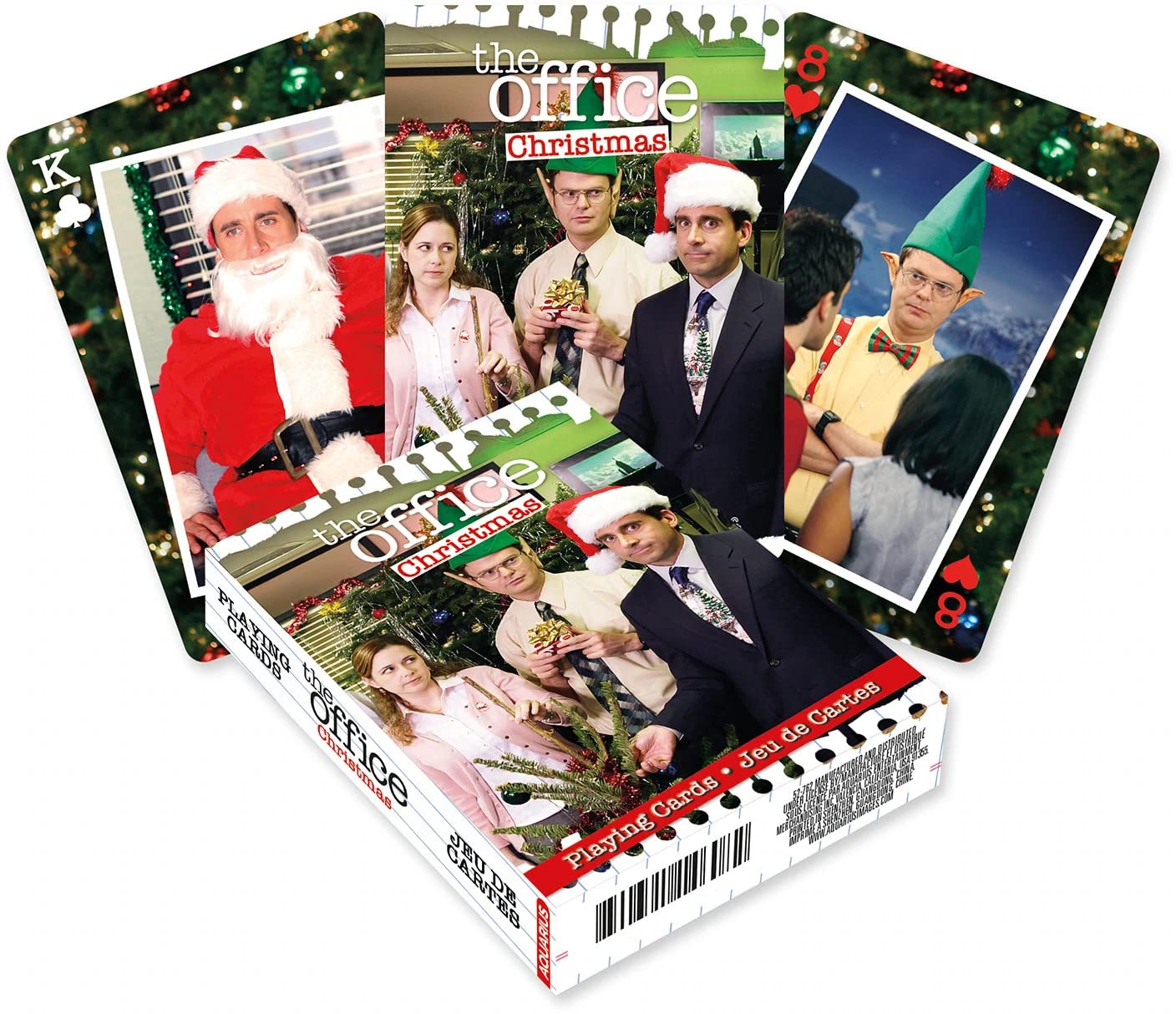 Aquarius The Office Christmas Playing Cards - Christmas Themed Deck Of Cards For Your Favorite Card Games - Officially Licensed The Office Tv Show Merch & Collectibles