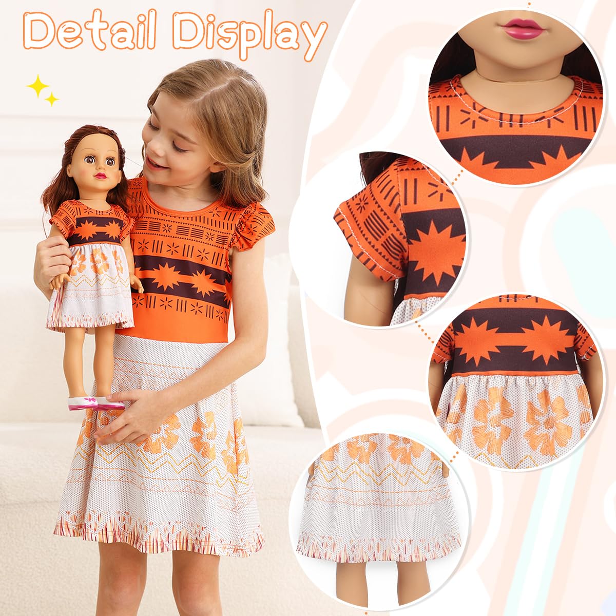 Benylion Girls 14-16 inch Doll Clothes Princess Costume Dress for 14-16 Inch Doll Include 3Pcs Different Princess Dress Fits All