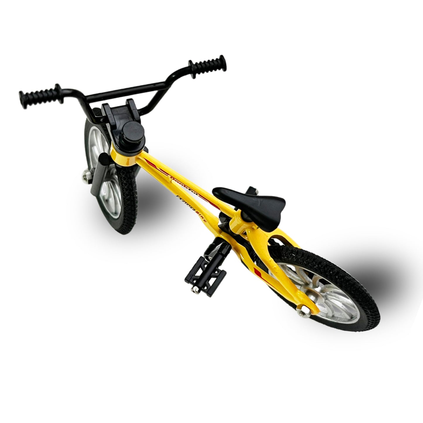 Bmx Toys Alloy Finger Bmx Functional Kids Bicycle Finger Bike Mini-Finger-Bmx Set… (Yellow)