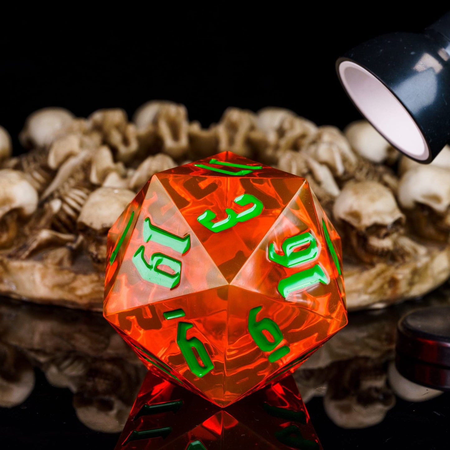Poludie D20 Single Dice 55mm, 20 Sided DND Dice, Giant D20 D&D Polyhedral Dice Large D20 with Dice Gift Box for Dungeons and Dra
