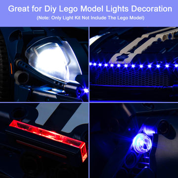 Upgraded Light Kit Compatible With Lego Technic 2022 Ford Gt 42154 Car Model, Remote Control Compatible With 42154 (Model Not In