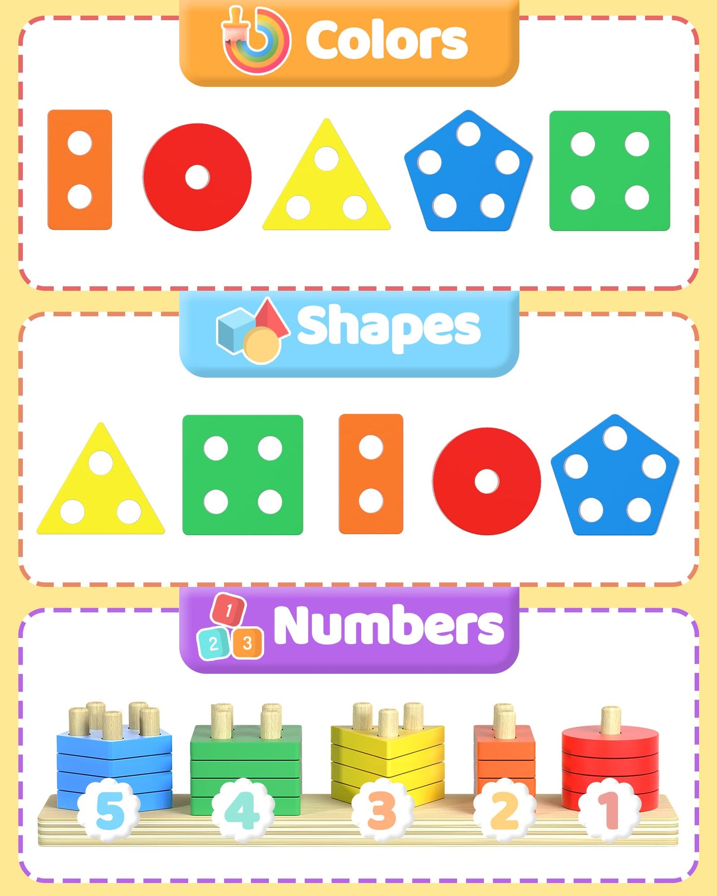 Montessori Toys For 1 2 Year Old Boy Girl, Toddler Toys Age 1-2, 1 2 Year Old Boy Girl Birthday Gifts, Education Toddler Puzzles