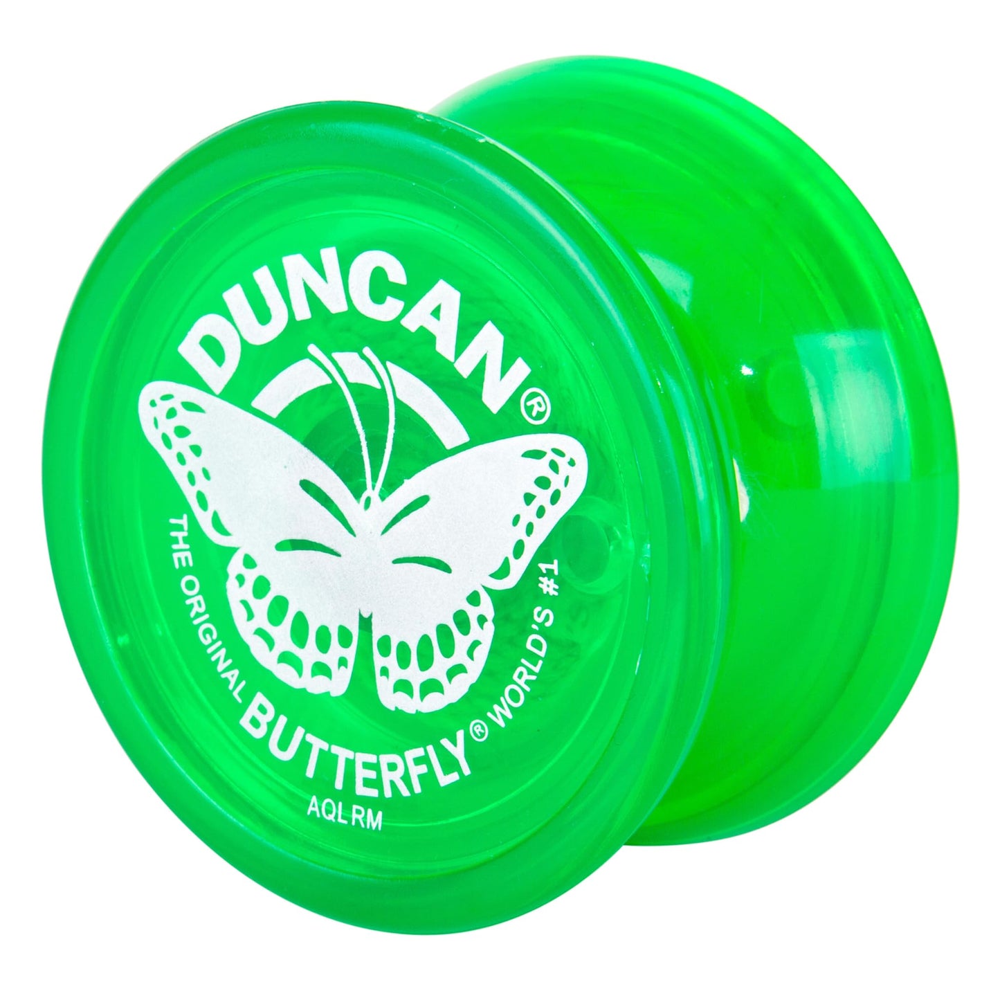 Duncan Toys Butterfly Yo-Yo, Beginner Yo-Yo With String, Steel Axle And Plastic Body, Green