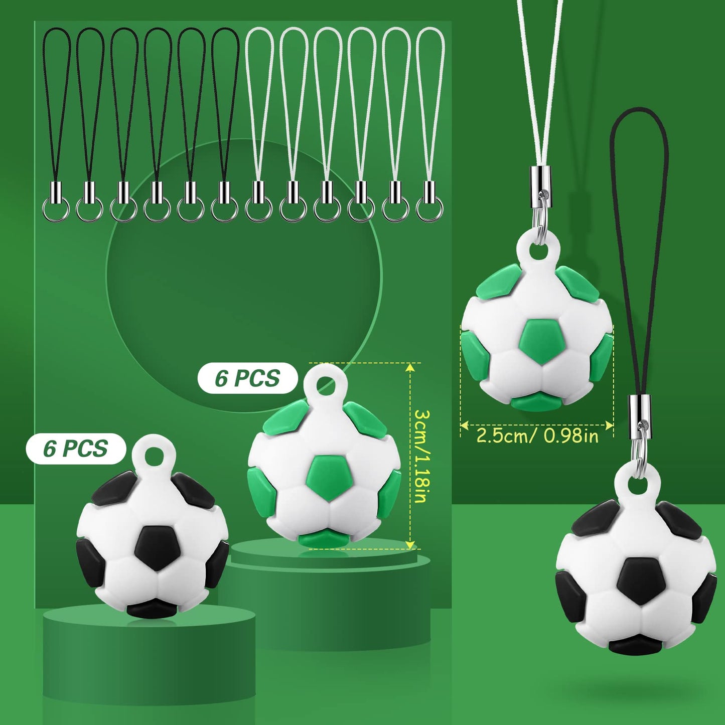 120 Pieces Soccer Party Favors Set, Soccer Goodie Bag Fillers, Soccer Toy Whistle Silicone Bracelet Luminous Tattoo Sticker Temporary Keychain For Soccer Birthday Party Supplies Decorations