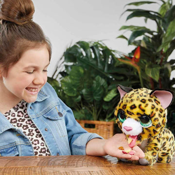 Furreal Lil’ Wilds Lolly The Leopard Plush Toy, Electronic Pets, With 40+ Sounds And Reactions; Interactive Pet, Animatronic Toys For 4 Year Old Girls And Boys And Up