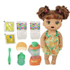 Baby Alive Magical Mixer Doll - Tropical Treat with Blender, Brown Hair, Drinks, Wets, Eats, for Kids Ages 3+