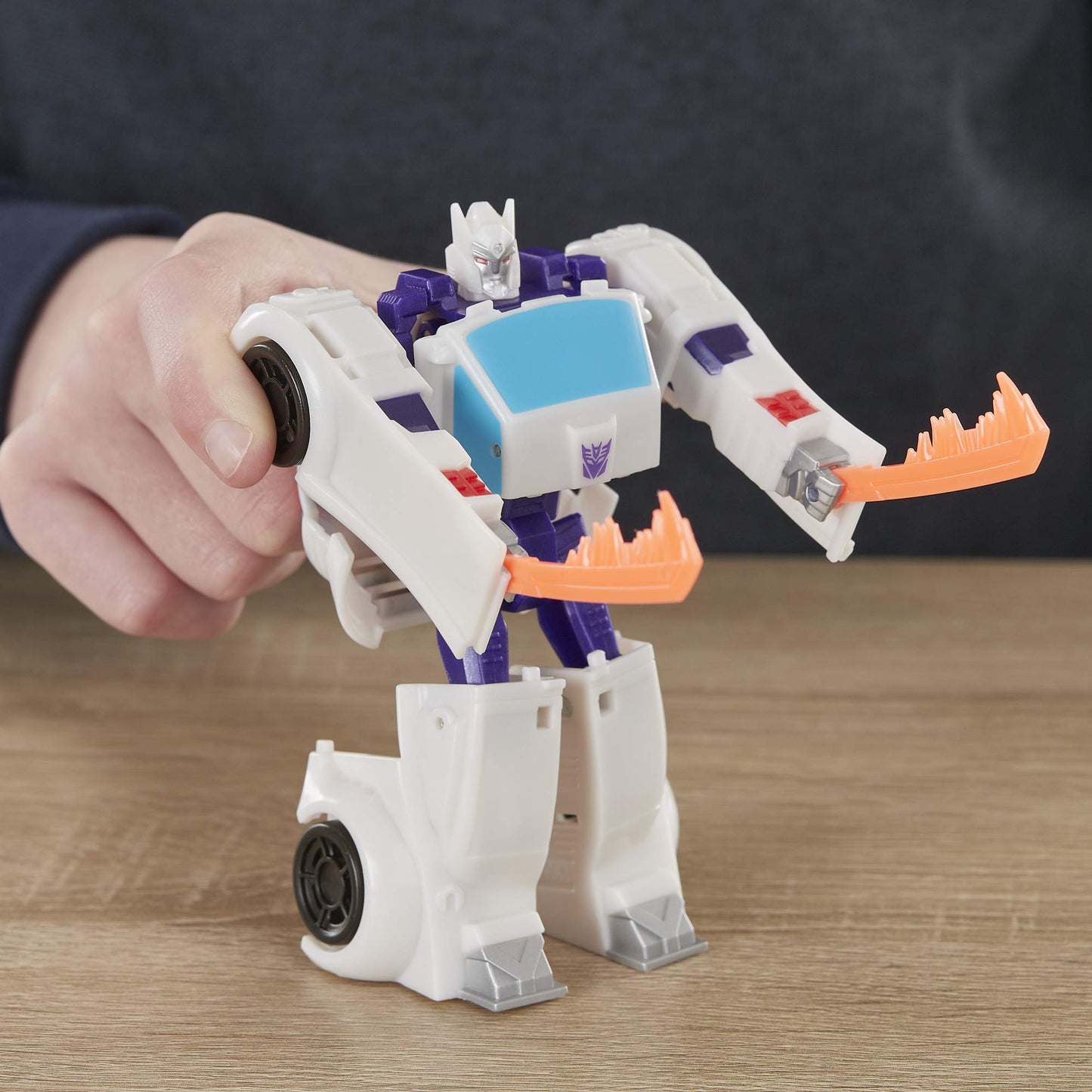 Transformers Toys Cyberverse Action Attackers Warrior Class Deadlock Action Figure – Repeatable Sneak Strike Action Attack – For Kids Ages 6 & Up, 5.4'
