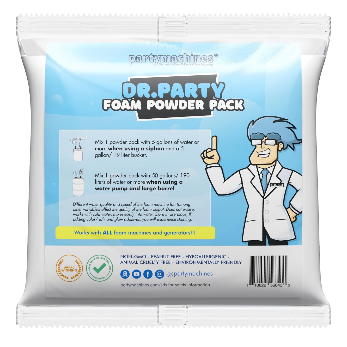 One Powder Pack Makes Up To 120 Gallons Of Foam In A Foam Generator - Foam Powder -Like New