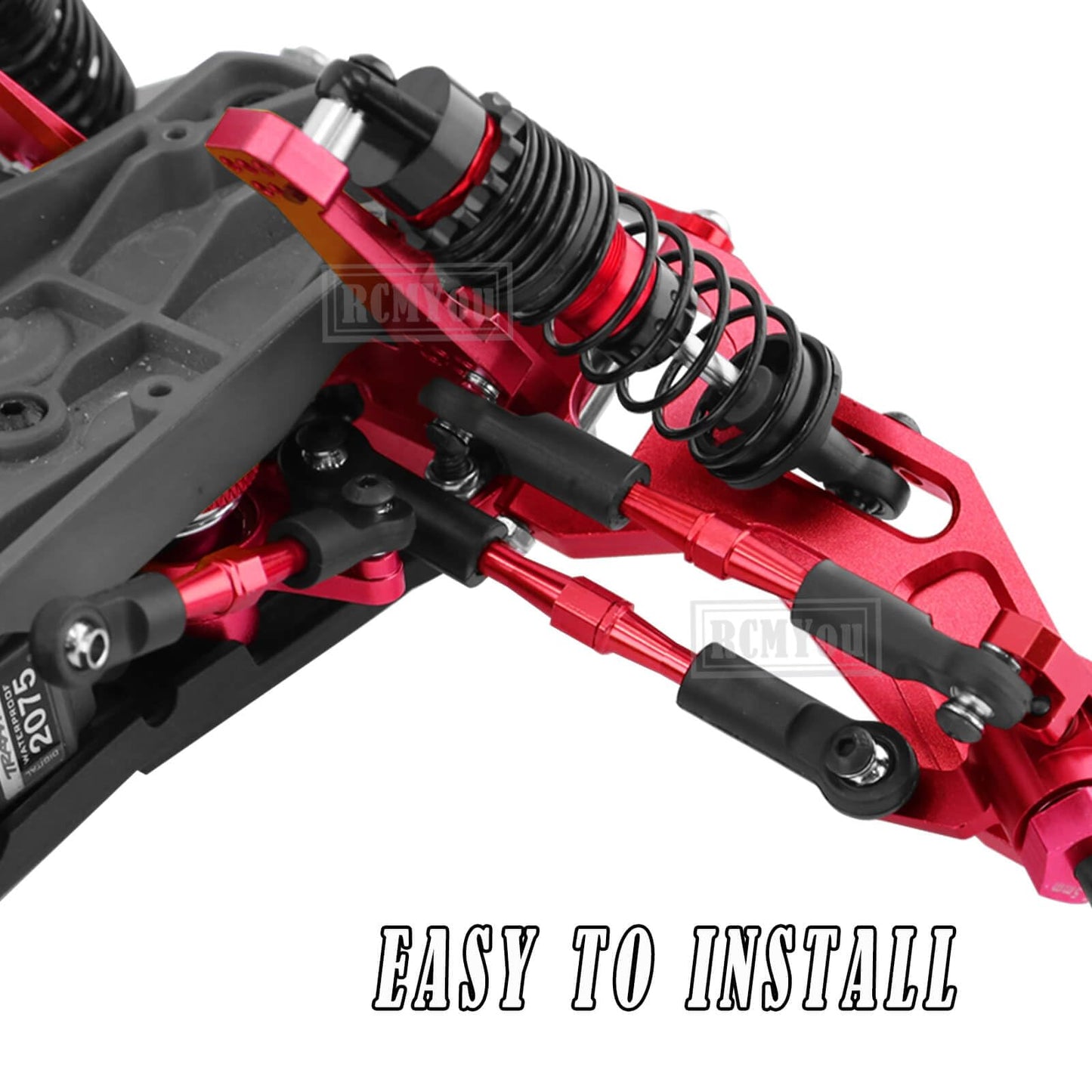 RCMYou Aluminum Turnbuckles Camber Links Upgrades Part for 1/10 Slash 2WD/Stampede 2WD/Rustler 2WD/Bandit 2WD, Alloy Turnbuckles