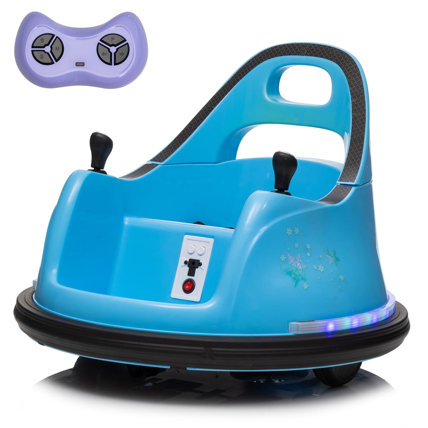 Luibas Kids Ride On Bumper Car For Toddlers, 12V Kids Ride On Toy Car With Remote Control, 2 Playing Modes,360 Degree Spin,Bumpi