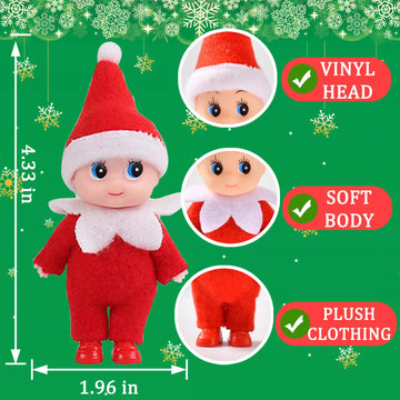 Christmas Elf Baby Dolls Tiny Elf Miniature Christmas Decorations Stocking Stuffers Elf Toys Christmas Holiday New Year Newborn