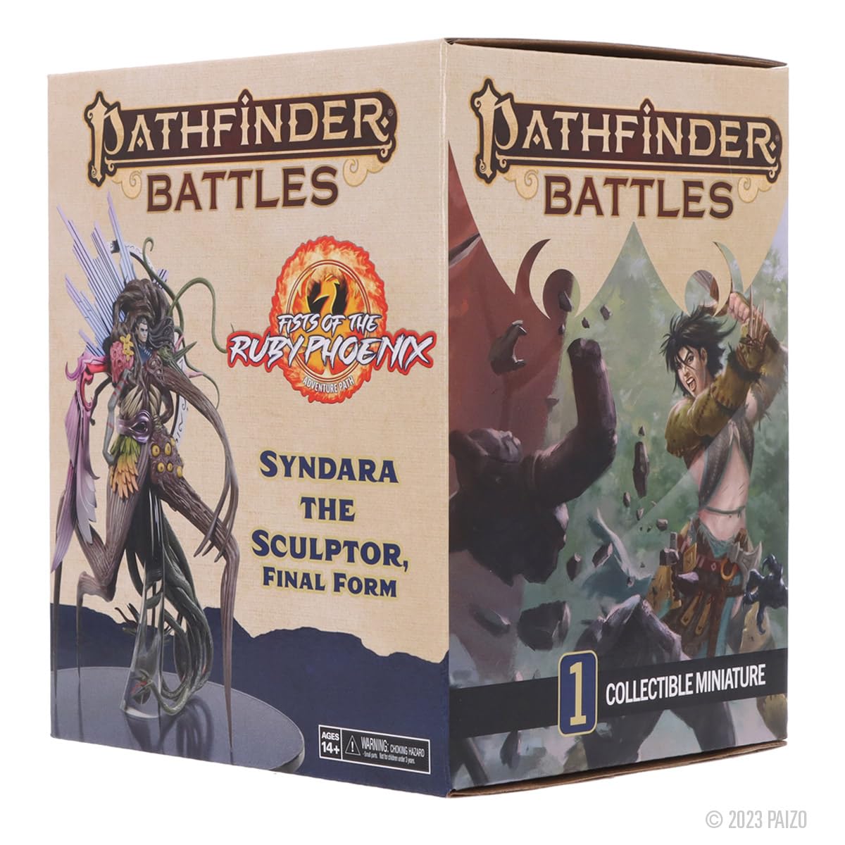 Wizkids Pathfinder Battles: Fists Of The Ruby Phoenix - Syndara The Sculptor, Final Form Boxed Figure
