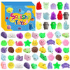 Mantyplay 200 Pcs Mochi Squishy Toy Set, Kawaii TPR Bulk Party Favors, Mixed Colors for Kids 4-12, Ideal for Gifts & Goodie Bags