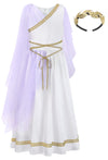 Relibeauty Kids Greek Goddess Gostume Girls With Headband,12-13/160