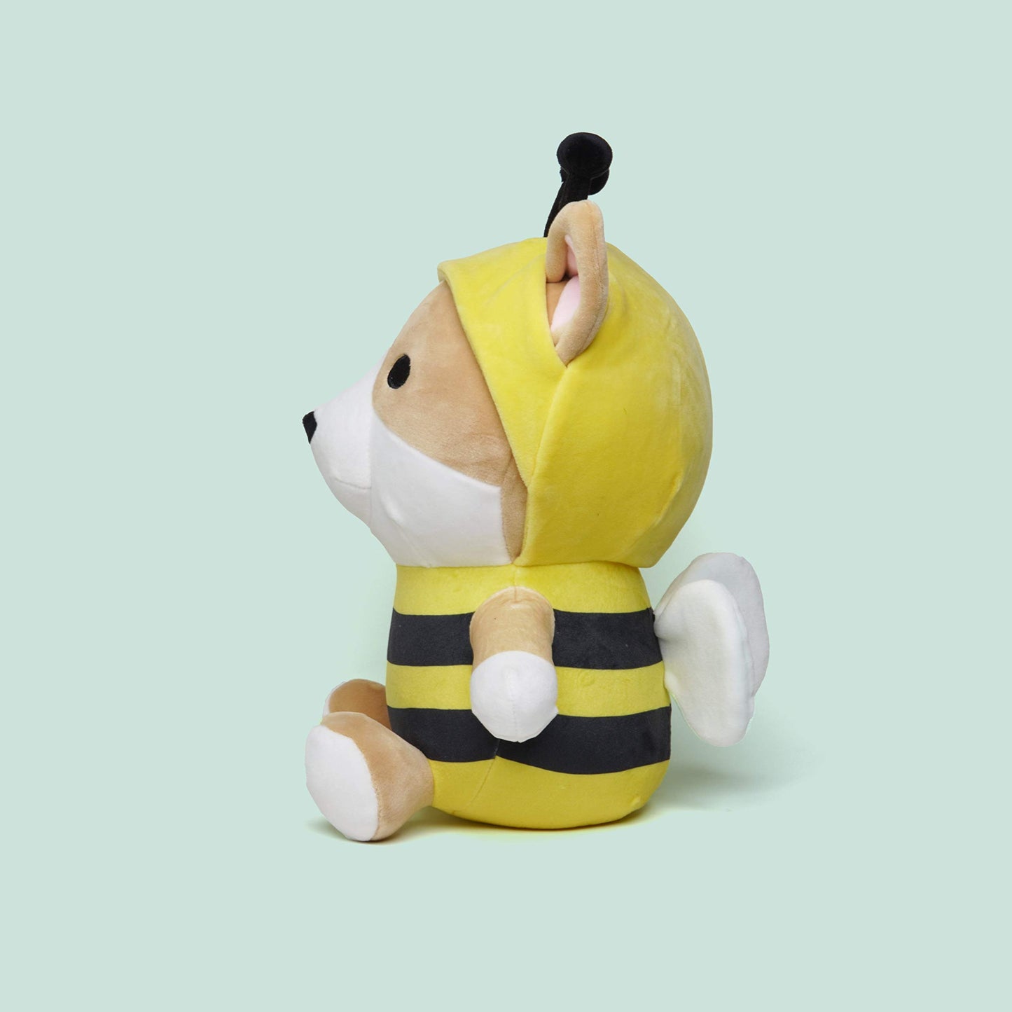 Avocatt Corgi Bee Plush Toy - 10 Inches Bumble Bee Plushie Stuffed Animal - Hug And Cuddle With Squishy Soft Fabric And Stuffing