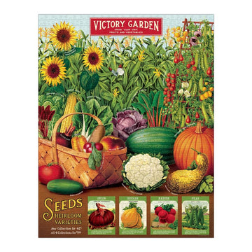 CAVANILLI & CO. Cavallini Vintage Victory Garden Jigsaw Puzzle, 1000-Piece, 50.8 x 71.1 cm, Multicoloured, Cardboard